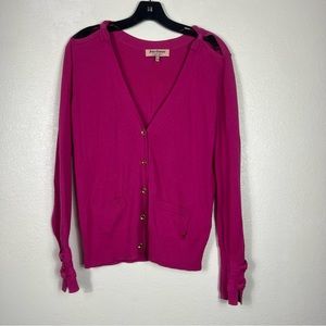 Juicy Couture Pink Bow Cardigan women’s small